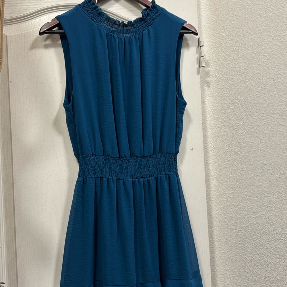 Emma and Michelle blue dress